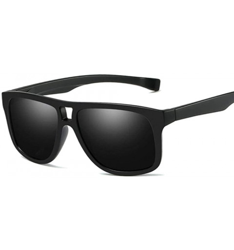 Aviator Fashion Square Sunglasses Men Driving Sun Glasses For Men Brand Sand Black - Sand Black - C518XQYG802 $21.48