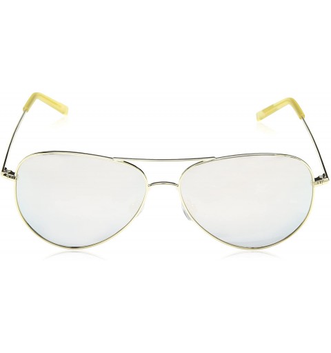 Aviator Women's Pld6012/N Aviator Sunglasses - Gold - CL1293C8WOD $46.00