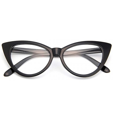 Cat Eye UV Protection Sunglasses for Women Men Full rim frame Cat-Eye Shaped Acrylic Lens Plastic Frame Sunglass - A - CQ1903...