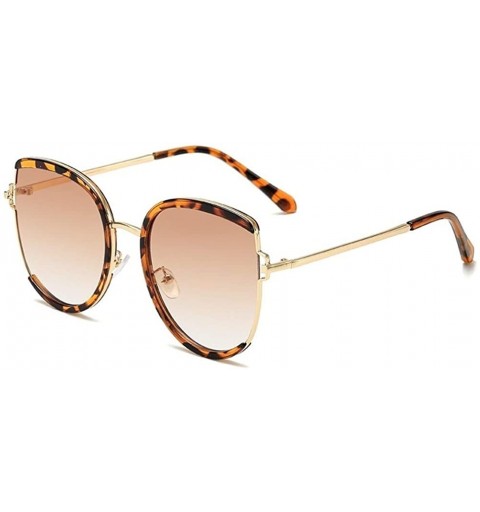 Oversized Women Cat Eye Sunglasses Oversized Sun Glasses Female Shades Gradient Lens - C3gradualbrown - CF1902WX7Y5 $9.63