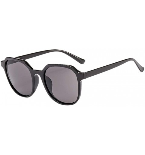 Aviator Polarized Sports Sunglasses for Man Women Cycling Running Fishing Golf TR90 Fashion Frame - Black - CD19022RX85 $11.18