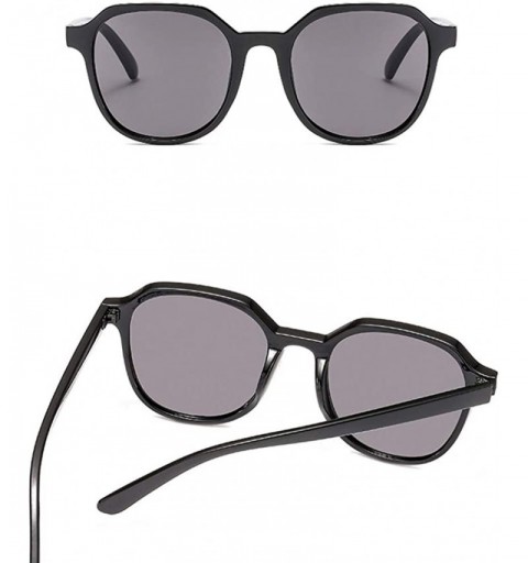 Aviator Polarized Sports Sunglasses for Man Women Cycling Running Fishing Golf TR90 Fashion Frame - Black - CD19022RX85 $11.18
