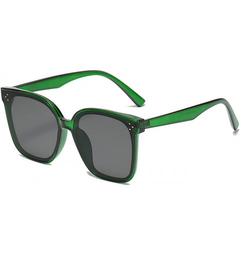 Oversized Oversized Sunglasses for Women Men UV Protection 8056 - Green/Black - C81963LQLCQ $9.70