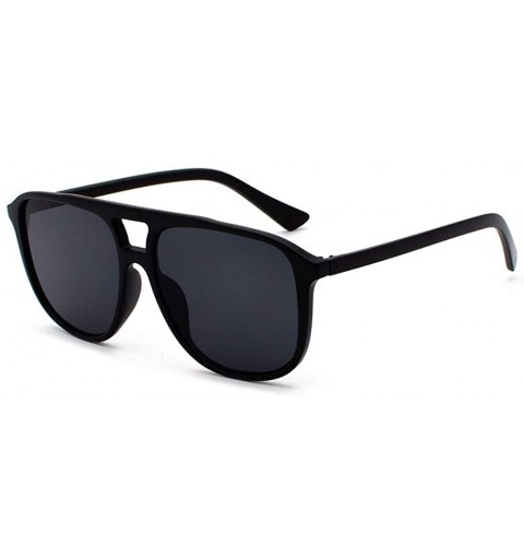 Goggle Unisex Fashion Eyewear Trend Unique Sunglasses Gradient Vintage Glasses - Black - CL19749ET28 $7.53