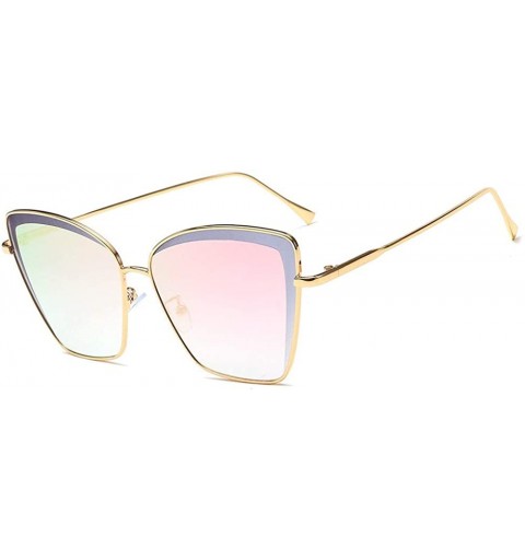 Sport Sunglasses The New Wave of Female Korean Tinted Sunglasses Sunglasses Retro Sunglasses - Pink - C0197HN35WU $24.85