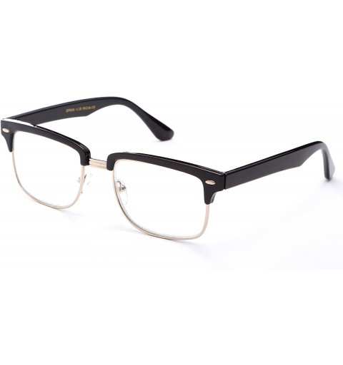 Round Babo" Slim Oval Style Celebrity Fashionista Pattern Temple Reading Glasses Vintage - 9054 Black/Gold - C112689H9CF $11.52