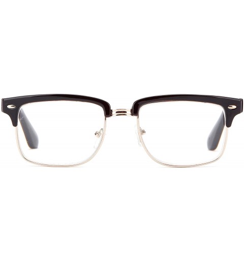 Round Babo" Slim Oval Style Celebrity Fashionista Pattern Temple Reading Glasses Vintage - 9054 Black/Gold - C112689H9CF $11.52