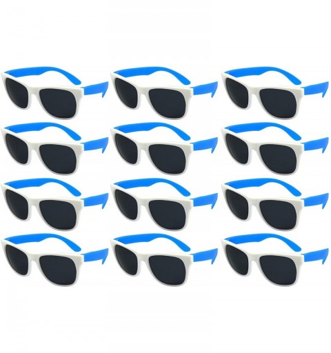 Sport Sunglasses Favors certified Lead Content - Adult-white Frame Blue Temple - CD18EE6IYMZ $22.96
