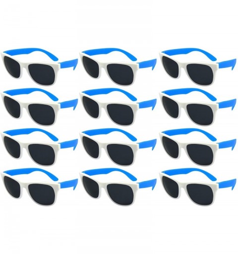 Sport Sunglasses Favors certified Lead Content - Adult-white Frame Blue Temple - CD18EE6IYMZ $9.80