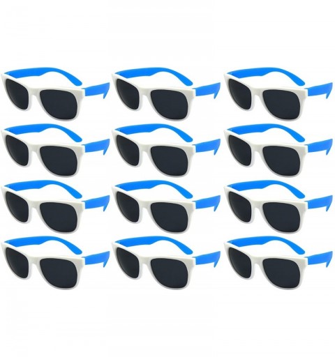 Sport Sunglasses Favors certified Lead Content - Adult-white Frame Blue Temple - CD18EE6IYMZ $9.80