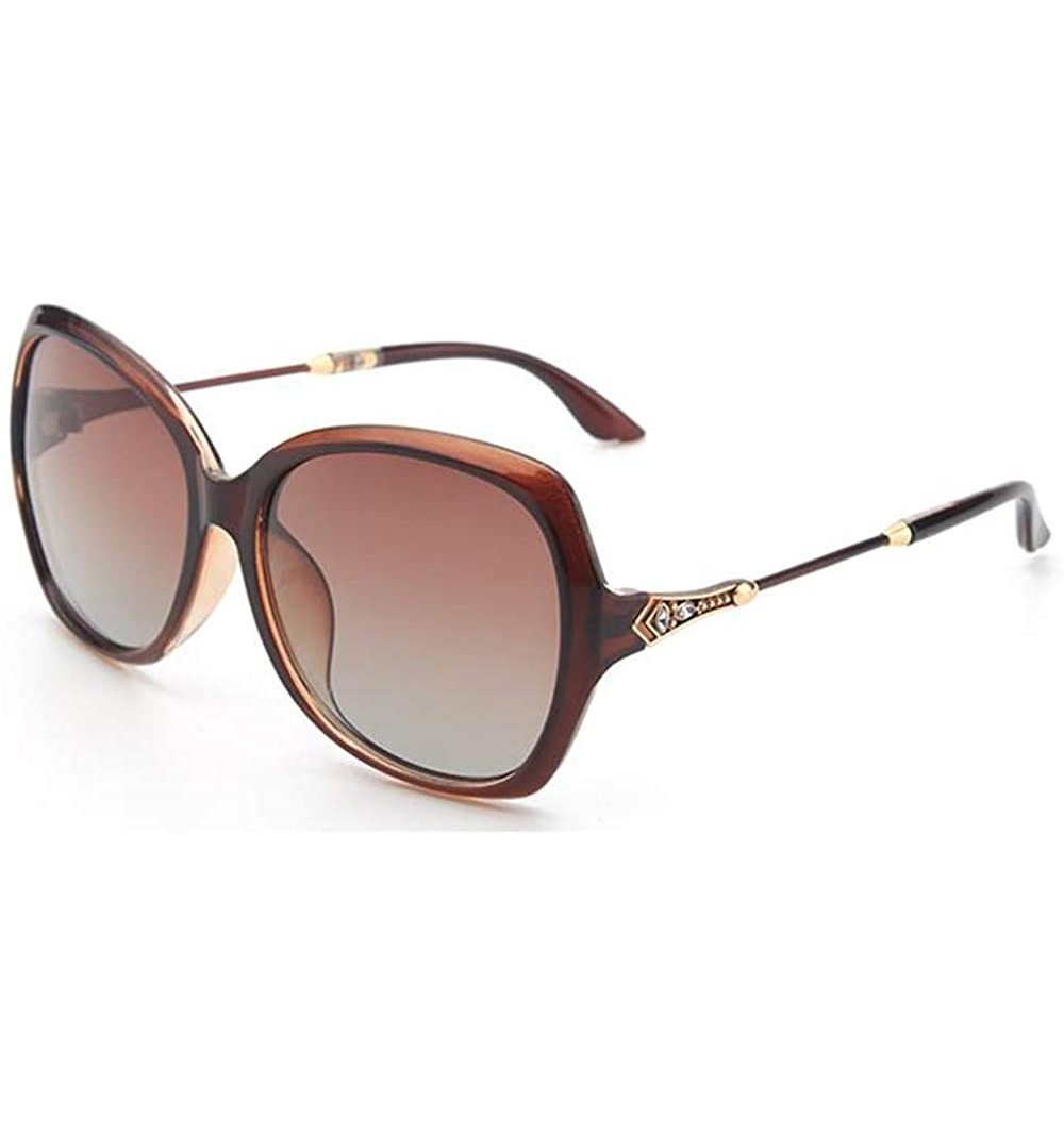 Oversized Women Fashion Polarized Sunglasses Classic Oversized Eyewear Temperamental sunglasses with Case UV400 Protection - ...