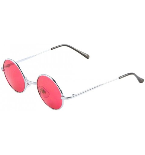 Square Geometric Sunglasses Flat Lens Metal Cut-Out Accent Corners Runway Fashion - Red40 - C017YZWT0IC $17.47