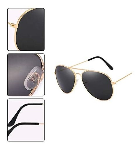 Oval Vintage Oval Sunglasses Reflective Color Film Goggles for Women Men Retro Sun Glasses Eyes Protection - Style5 - CH18RLX...