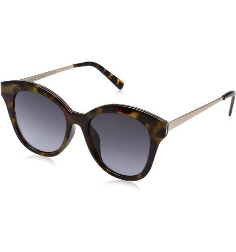 Cat Eye Women's Ts.10 Cat-Eye Sunglasses - Shiny Brown tort Paper Transfer LX178/Gradient Smoke - 52 mm - CF17YSACERD $34.70