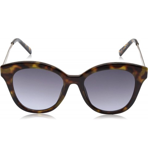 Cat Eye Women's Ts.10 Cat-Eye Sunglasses - Shiny Brown tort Paper Transfer LX178/Gradient Smoke - 52 mm - CF17YSACERD $34.70
