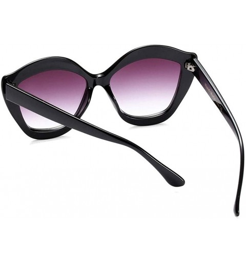 Cat Eye Crystal Diamond Frame Cat Eye Sunglasses for Women UV400 - C3 White Gray - CA1989TGYAY $11.21