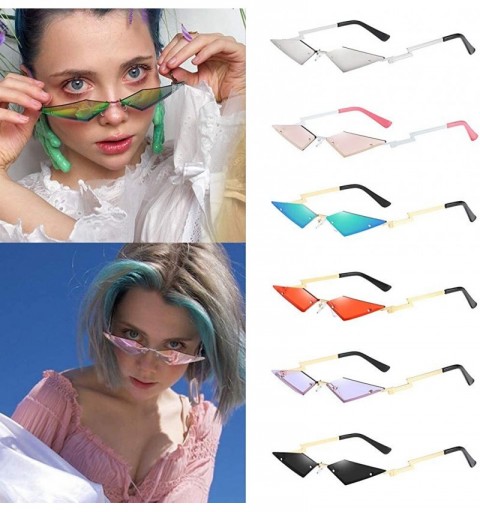 Sport Cat Eye Sunglasses for Women Vintage Retro Style Plastic Frame Glasses - Silver - CU1960T09LC $9.62