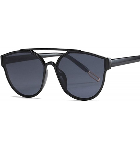 Oversized New Vintage Sliver Cat Eye Sunglasses Women Fashion Er Mirror Cateye Sun Glasses Female Shades UV400 - Pink - C4199...