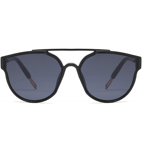 Oversized New Vintage Sliver Cat Eye Sunglasses Women Fashion Er Mirror Cateye Sun Glasses Female Shades UV400 - Pink - C4199...