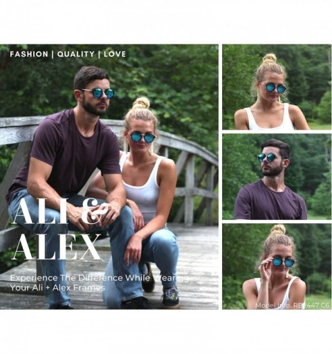 Round Retro Sunglasses for Men for Women - Vintage Classic Round Sunglases Polarized UV 400 Protection - CY19C3U6QLT $7.29