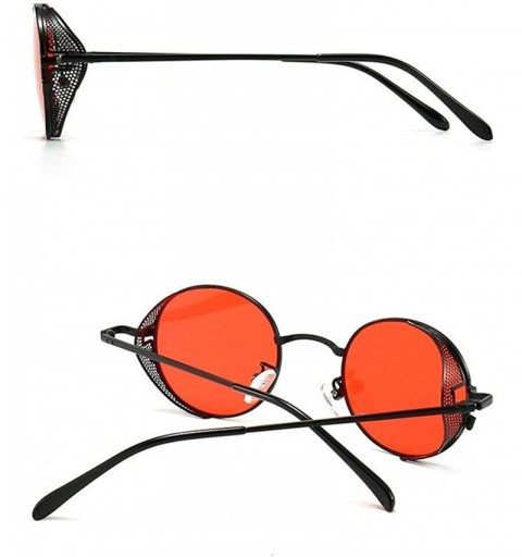 Goggle Fashion Vintage Sunglasses Gradient Glasses - Red - CY198KSUTRG $13.09