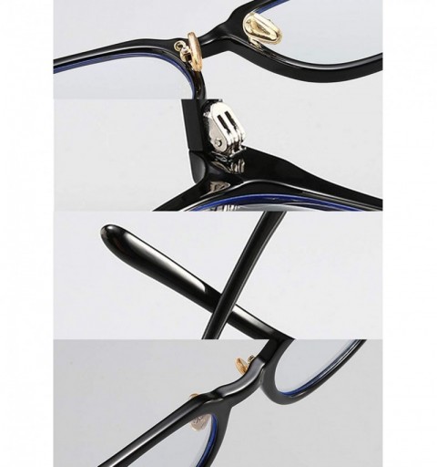 Rimless Blue Light Blocking Glasses Men Women Vintage Round glasses Computer Reading Glasses for Anti Eyestrain - 5 - CB1938I...