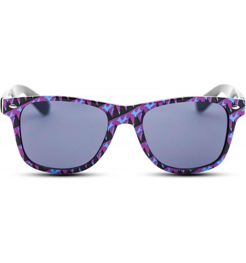 Oval Sunglasses Purple Blue & Black (Fancies By Sojayo the Geo Collection) - C818DO6GRN4 $9.55