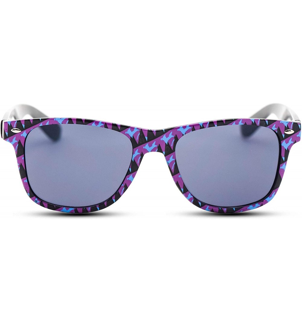 Oval Sunglasses Purple Blue & Black (Fancies By Sojayo the Geo Collection) - C818DO6GRN4 $9.55