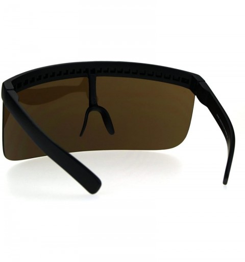 Shield Mirror Lens Visor Cover Sunglasses Sun Cover for Face Shades Driving UV 400 - Black - CA1865N3XNE $15.06