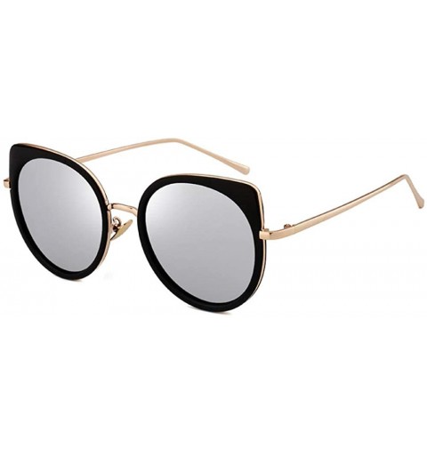 Rimless Polarized Sunglasses Street Style Fashion Round Frame Sunglasses Women - CB18X6YO505 $50.66