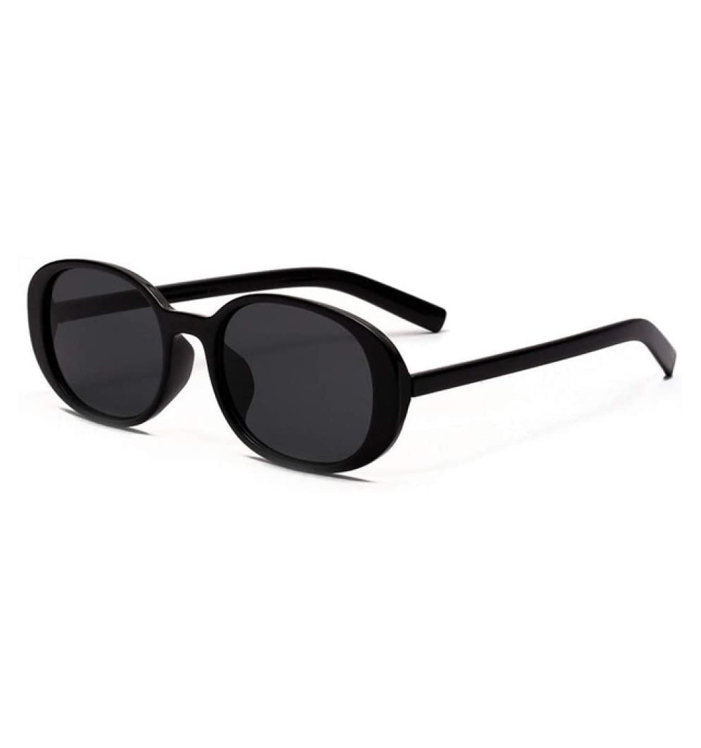 Oval Sunglasses Glasses Decoration Accessories - full black - CE198W4DNN5 $33.12