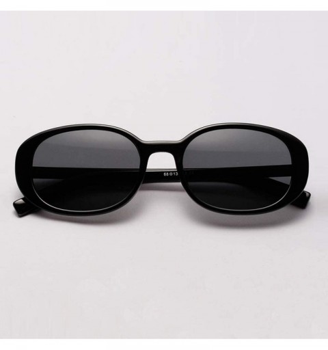 Oval Sunglasses Glasses Decoration Accessories - full black - CE198W4DNN5 $33.12
