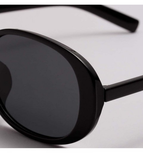 Oval Sunglasses Glasses Decoration Accessories - full black - CE198W4DNN5 $33.12