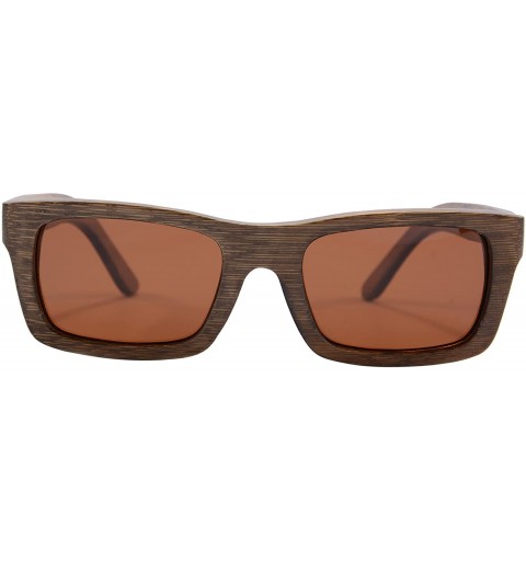 Wayfarer Genuine Wood Sunglasses for Men Wayfarer Wooden Polarized Glasses with Case- Z6033 - CV11OZSLBT9 $30.05