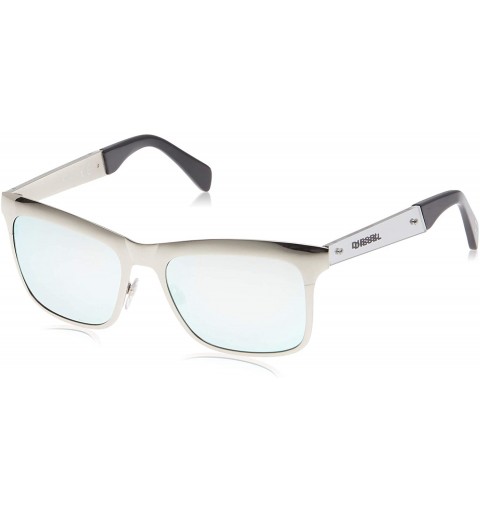 Oval Diesel Red Plastic Frame Grey Lens Unisex Sunglasses DL02170066C - CB17YIXQ8RG $31.48