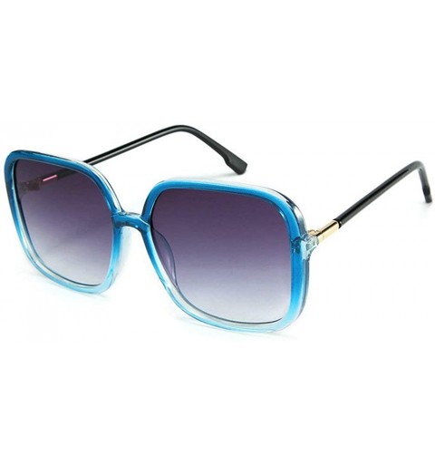 Oversized Fashion Sunglasses Vintage Ultralight Oversized - Blue - CK18A73NWSU $13.87