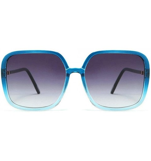 Oversized Fashion Sunglasses Vintage Ultralight Oversized - Blue - CK18A73NWSU $13.87