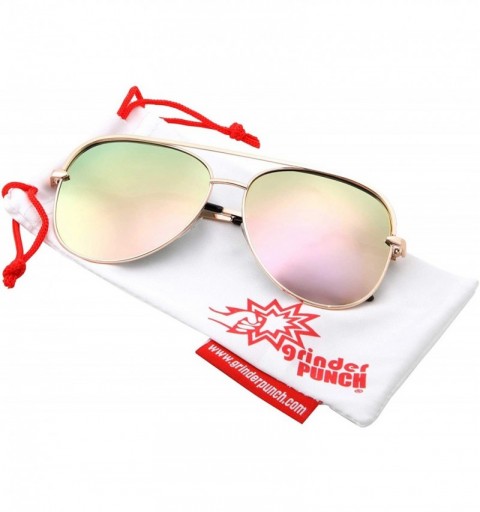 Aviator Classic Metal Frame Pilot Style Sunglasses - Pink - CV18M6C0540 $13.83