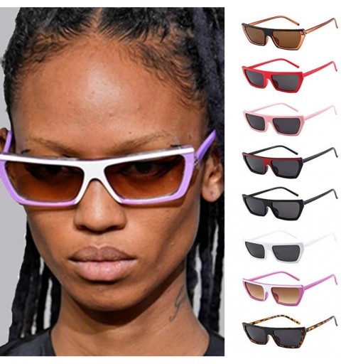 Cat Eye Women men sunglasses polarized uv protection cat eyes retro vintage - E - CD18T7T9TIH $7.77