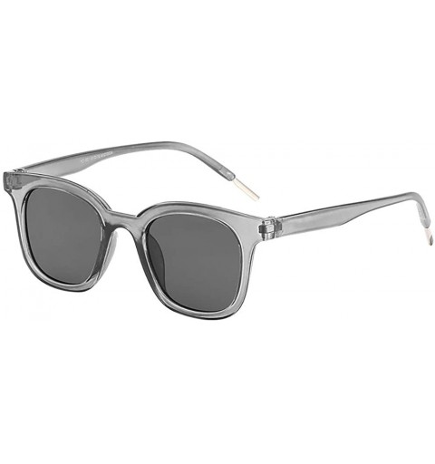 Sport Classic Square Polarized Sunglasses Unisex UV400 Mirrored Fashion Sun glasses Eyewear - Gray - CX194826WA0 $18.99