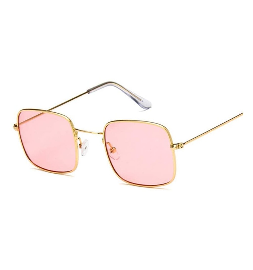 Square Outdoor Sunglasses Sunglasses Ladies Sunglasses Square Sunglasses Ladies Shade UV400 Anti-Ultraviolet - Pink - CH197Y9...