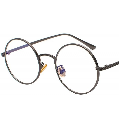 Goggle Fashion Tinted Color Lens Round Sunglasses Women Retro Punk Metal Frame Eye Vintage Tiny Men Sun Glasses - 9 - CN198ZK...