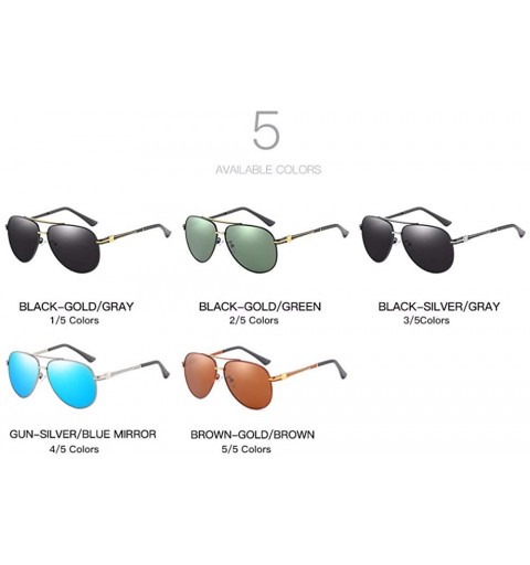 Aviator Polarizing sunglasses Polarizing glasses for male drivers of automobiles - D - C318QQ207EE $25.26