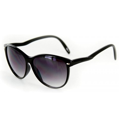 Wayfarer Bella" Vintage-Inspired Wayfarer Sunglasses (Black w/Smoke Lens) - C511GFP9MCX $18.71
