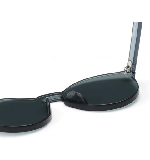 Oversized Rimless Integrated Glasses - CQ18DQE5K5D $8.91