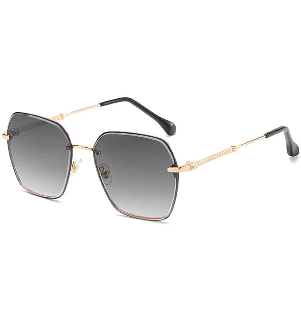 Rimless Frameless Trimming Sunglasses Fashion Box Sunglasses Female Sunglasses Tide - C818X74MOOZ $34.28