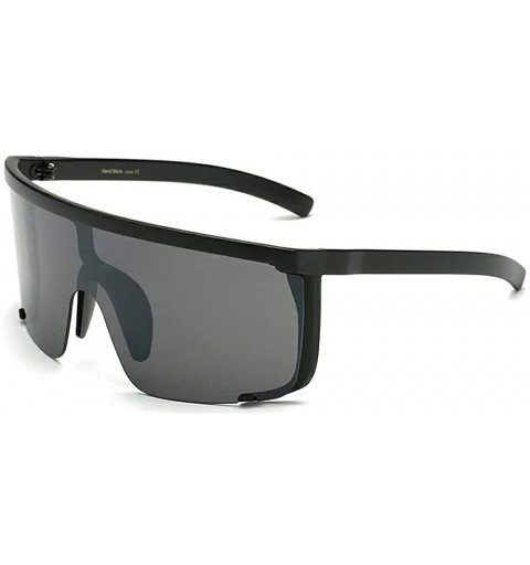 Wrap Large Cybertic Mirror Wrap Around Full Coverage Sunglasses - Black - C818W6EL7U7 $17.35