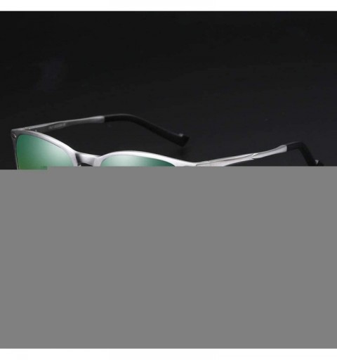 Goggle Polarized Sunglasses Driving Drivers Fishing - Silver Frame - Day and Night Film - CB18X79RN99 $41.49
