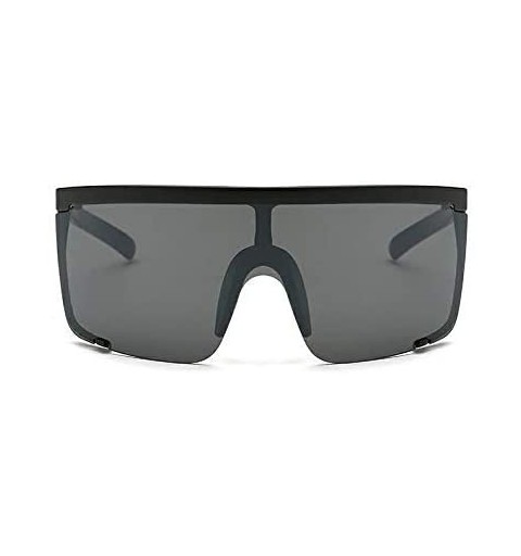 Wrap Large Cybertic Mirror Wrap Around Full Coverage Sunglasses - Black - C818W6EL7U7 $40.17