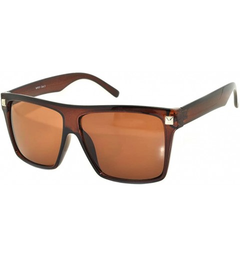 Wayfarer 80's Style Classic Vintage Sunglasses Colored Frame Uv Protection for Mens or Womens - \Retro Brown - CA11UDONGMJ $8.85